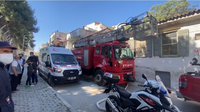 Uyuşturucu bağımlıları metruk binayı ateşe verdi