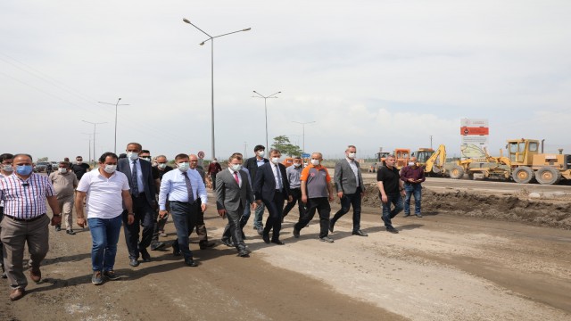 Vali Sarıibrahim selden zarar gören bölgelerde incelemelerde bulundu