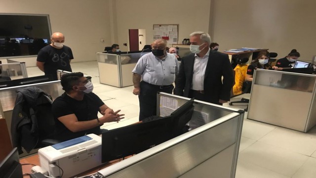 Vali Seymenoğlundan 112 Acil Çağrı Merkezine moral ziyareti
