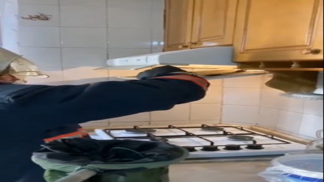 Yarasalar davlumbaza girdi, itfaiye çıkardı