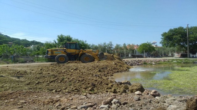 Yaylada tehlike arz eden gölet kapatıldı