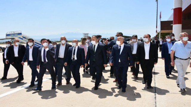 Yenişehir Havaalanında uçuşlar yeniden başladı