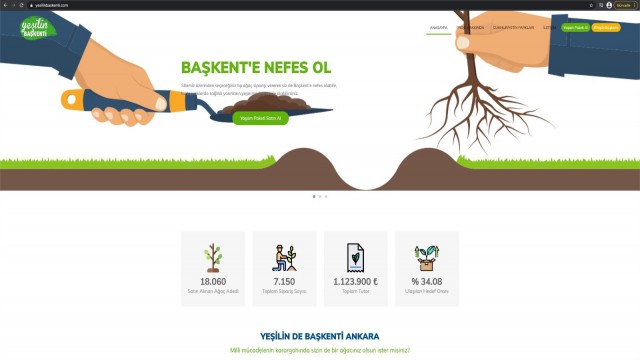 Yeşilin Başkenti kampanyasına yoğun ilgi