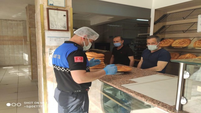 Zabıta Müdürlüğünden fırınlarda pide ve hijyen denetimi