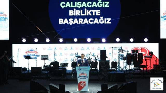 İBB'nin organizasyonunda dikkat çeken rozet