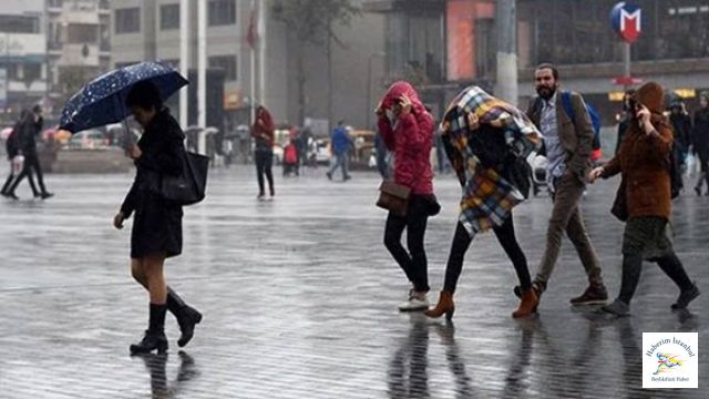 İstanbul'a Yağmur Uyarısı