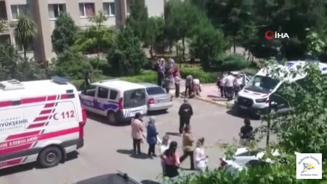 Pendik'te bir kadın kendini yangın merdivenine astı