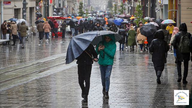 İstanbul İçin Sağanak Yağış Uyarısı