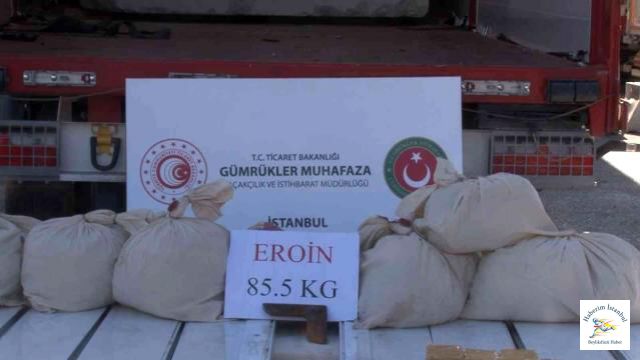 İstanbul'da 85.5 Kilo Eroin Yakalandı