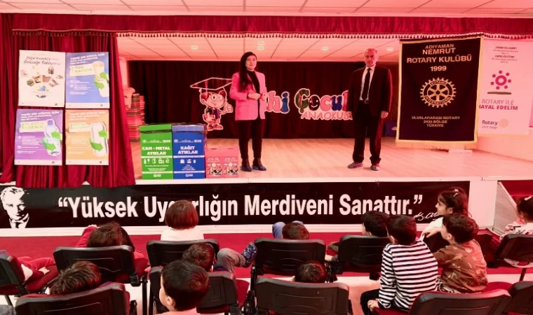 Anaokulu öğrencilerine ’Çevre, Sıfır Atık ve Geri Dönüşüm’ eğitimi