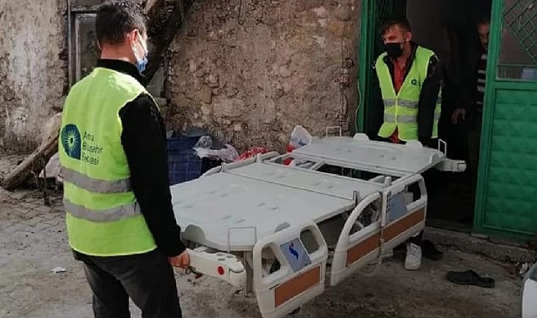 Antalya Büyükşehir’in hasta yatakları derman oluyor