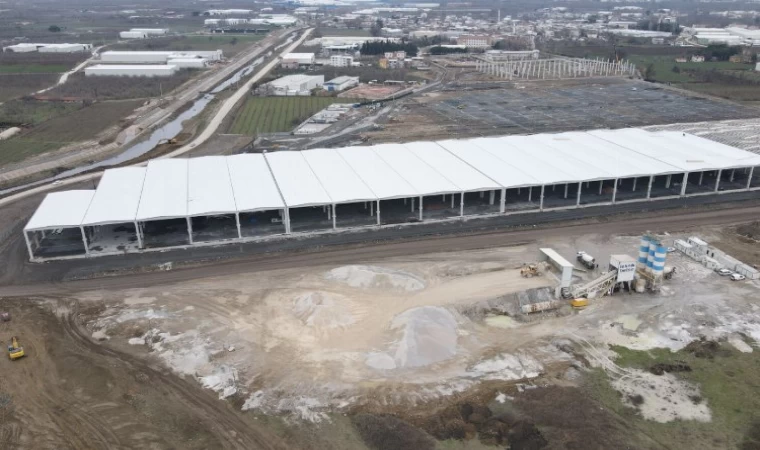 Bursa’da Yıldırım Lojistik Merkezi’nde yol yarılandı