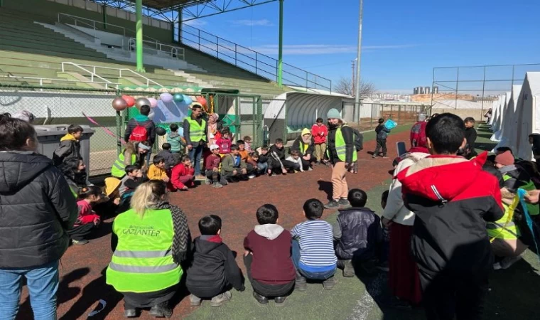 Gaziantep’te depremzedelere psikolojik destek