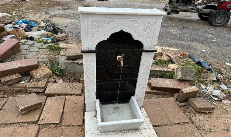 Hatay Antakya’ya sokak çeşmeleri Konya’dan