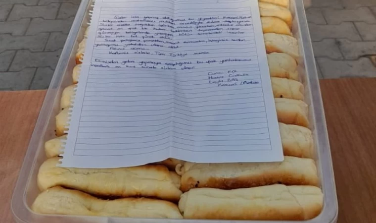 Hatay’daki İzmit’in aşevine gelen mektup depremzedeleri duygulandırdı