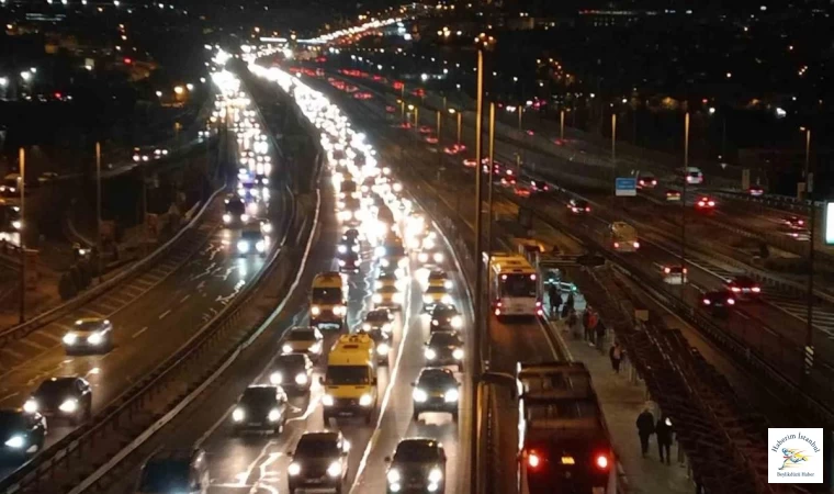 İstanbul'da trafik yoğunluğu