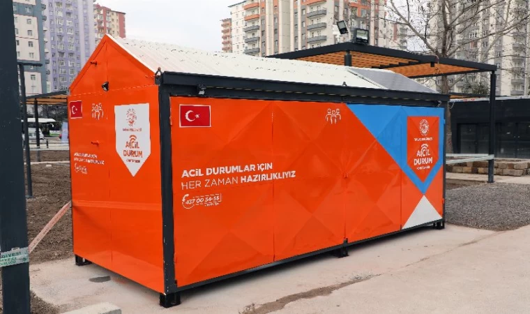 Kayseri Talas’tan Acil Durum Konteyneri