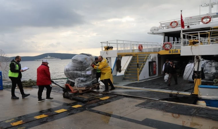 Komşu adalardan yardım seferberliğine Bodrum aracılık ediyor