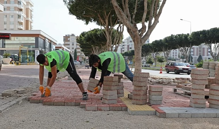 Termesos Bulvarı kaldırımı yenileniyor