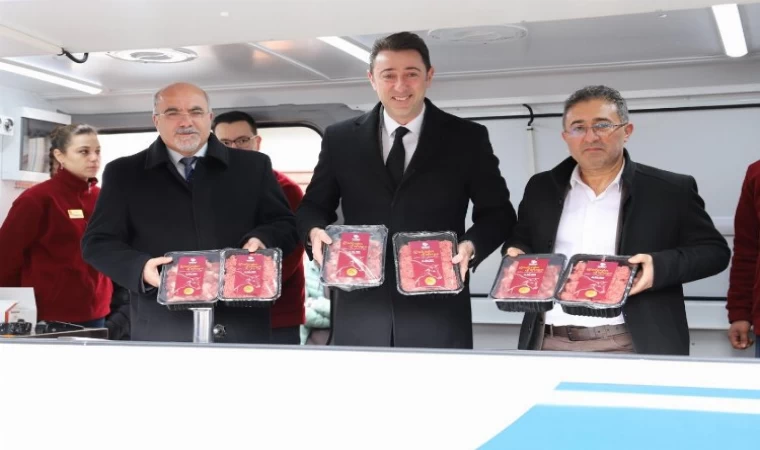 Bandırma’da ’mobil et satışı’na başladı... Kıymanın kilosu 225 TL