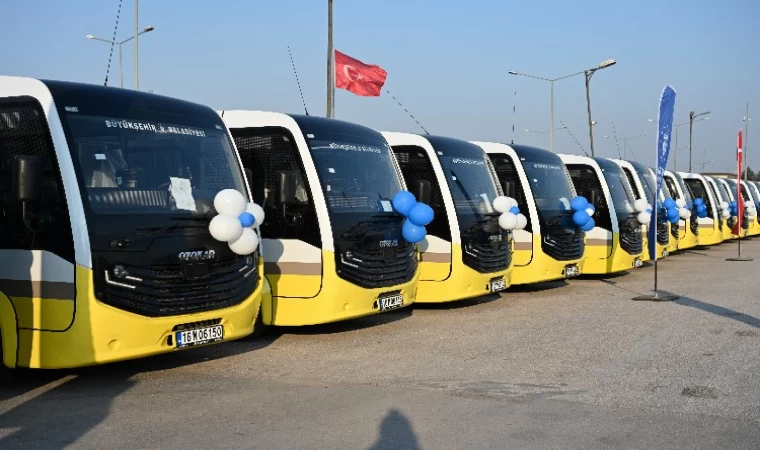 Bursa’nın ulaşım filosuna 56 otobüs daha