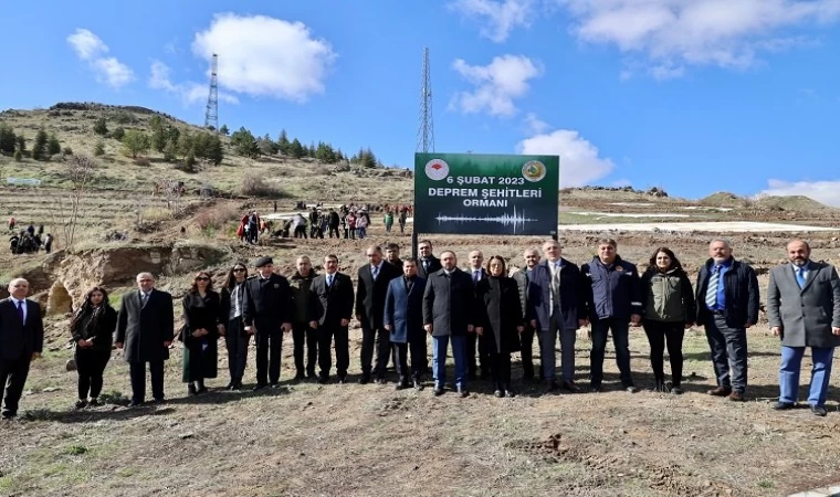 Nevşehir’de deprem şehitlerine hatıra ormanı