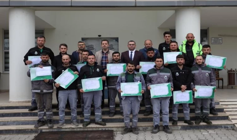Bursa İnegöl Belediyesi’nde personele ’Bahçıvanlık’ sertifikası