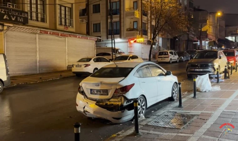 Esenyurt’ta hafif ticari araç yayaya çarptı! İşte o anlar