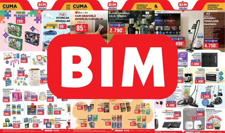 30 Ocak BİM aktüel kataloğu açıklandı: BİM’de bu hafta neler var?