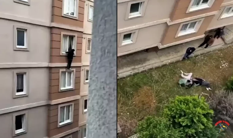 İstanbul Ümraniye’de aileyi fark eden gençler 4. kattan atladı