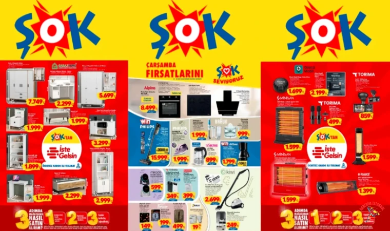 ŞOK 4–10 Şubat aktüel kataloğu açıklandı: Isıtıcıdan araç kamerasına geniş liste