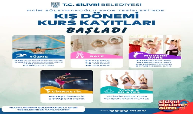 İstanbul Silivri’de kış dönemi spor kursları