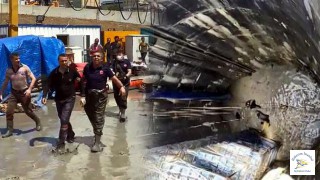 Avcılar'daki İSKİ şantiyesini su bastı