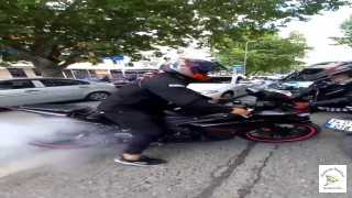 Bağdat Caddesi'nde düğün konvoyunun önünü kestiler