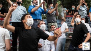 Bahçelievler'de pazarcı esnafından protesto