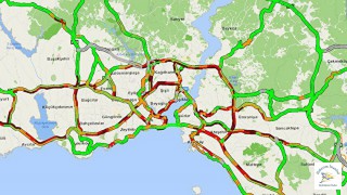 İstanbul'da trafik yoğunluğu %80'e Ulaştı