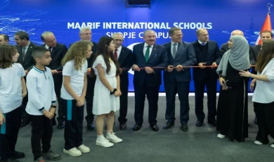 TBMM Başkanı Şentop, Üsküp’te Maarif Okulları’nın kampüsünü açtı
