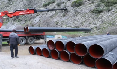 Manisa’da Ilıca’ya 11 milyonluk çelik boru