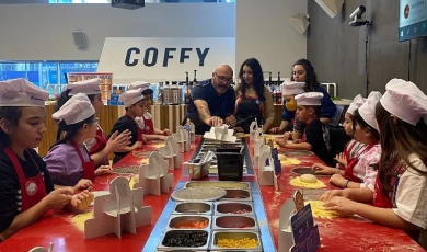 TEGV’li minik şefler pizza yaptı