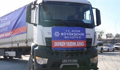 Aydın Büyükşehir Belediyesi Deprem Bölgesine Destek Olmaya Devam Ediyor