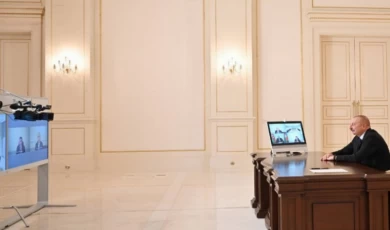 Bakan Özer Azerbaycan Cumhurbaşkanı ile çevrim içi görüştü