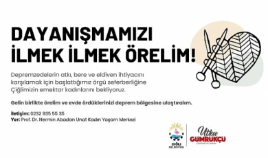 Çiğli’de Örgüler Depremzedeler İçin