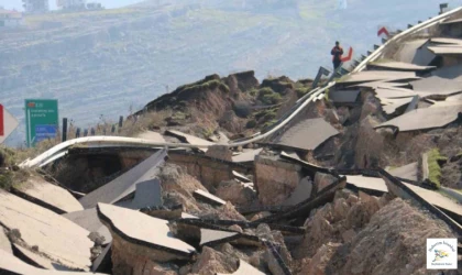 Deprem bölgesinden korkunç görüntüler.