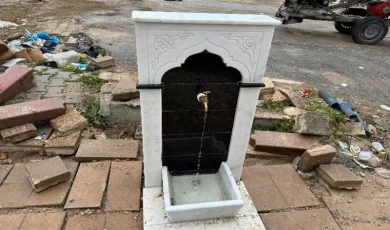 Hatay Antakya’ya sokak çeşmeleri Konya’dan