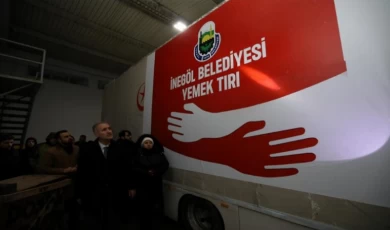 İnegöl’den Kahramanmaraş’a yemek tırı