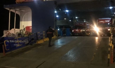 İnsani yardım feribotu ’Adnan Menderes’ İskenderun yolunda