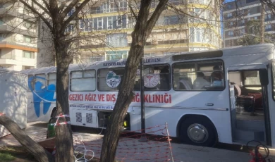 Kayseri’nin Gezici Diş Kliniği depremzedelerin hizmetinde