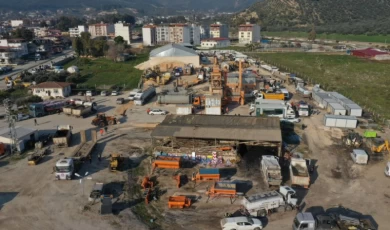 Konya bölgede araç şantiyesi kurdu