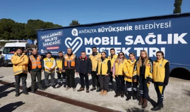 Mobil Sağlık Destek Tırı Hatay’da