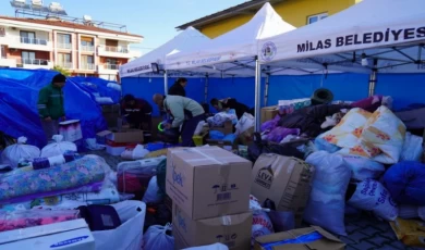 Muğla Milas’tan yardım seferberliği